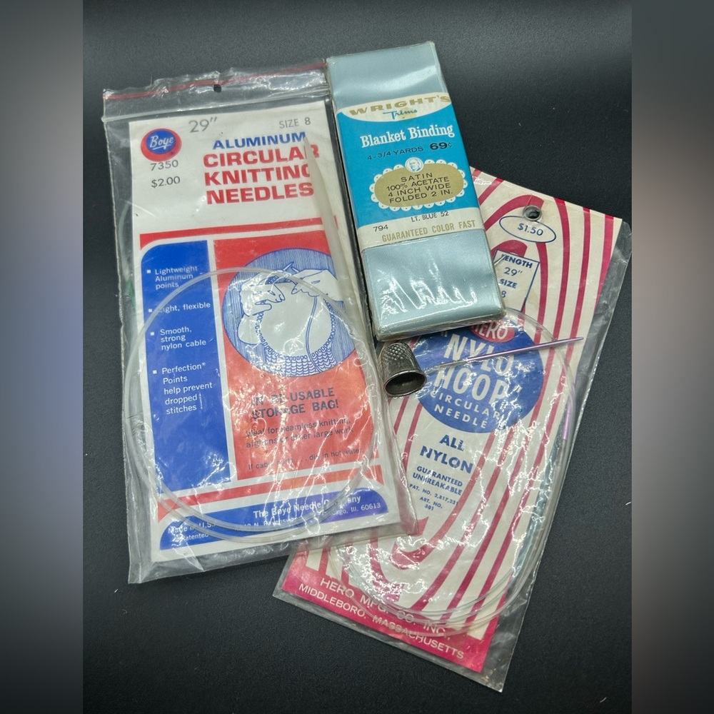 Vintage Knitting / Crafting Supplies, Original Packaging, Boye Knitting Needle +